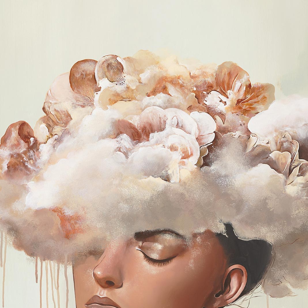 'A Gentle Rain of Thoughts' Original Acrylic Painting