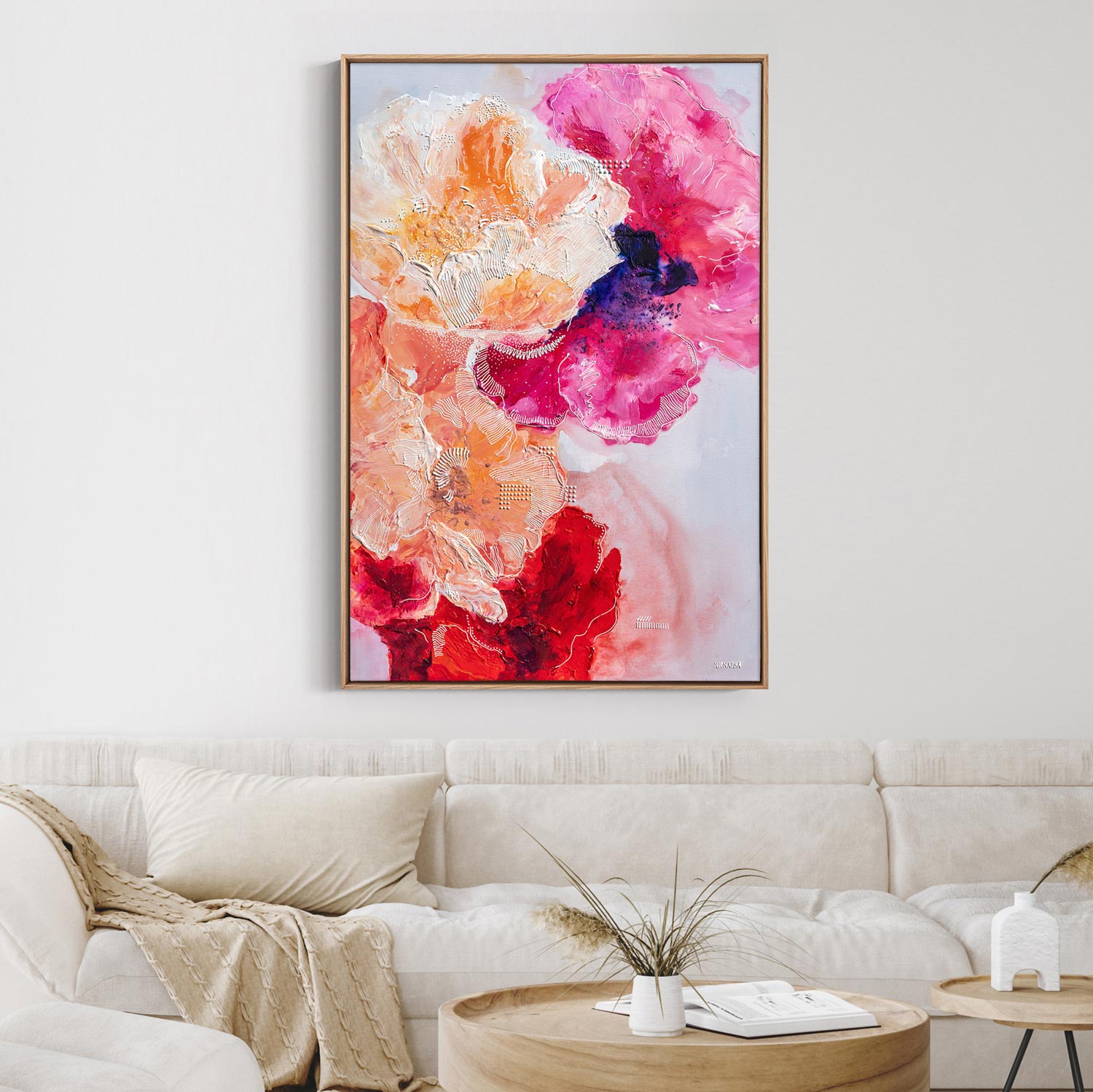 "Blush Cadence" Original Acrylic Painting