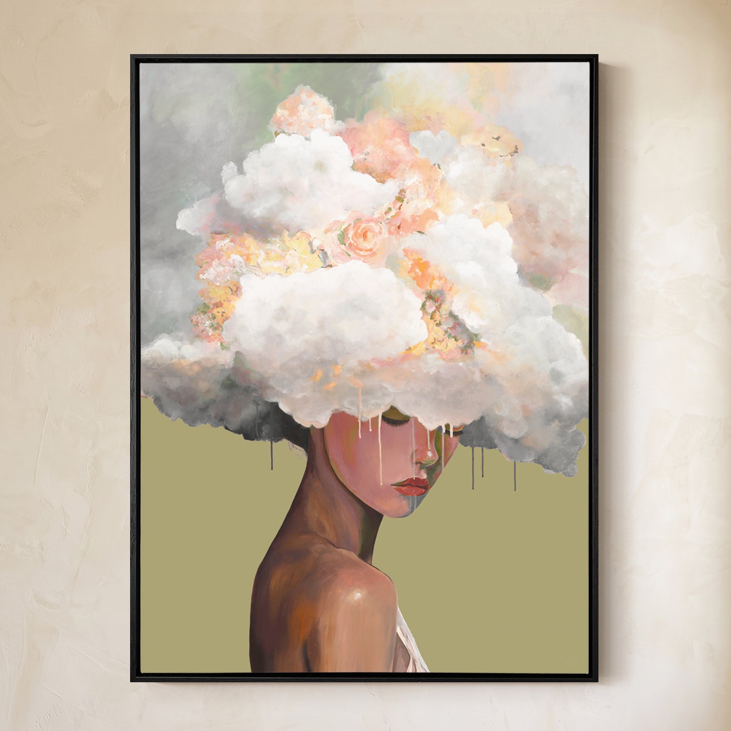 Cloudbound (sage), Limited Edition Canvas Art Print