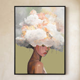 Cloudbound (sage), Limited Edition Canvas Art Print