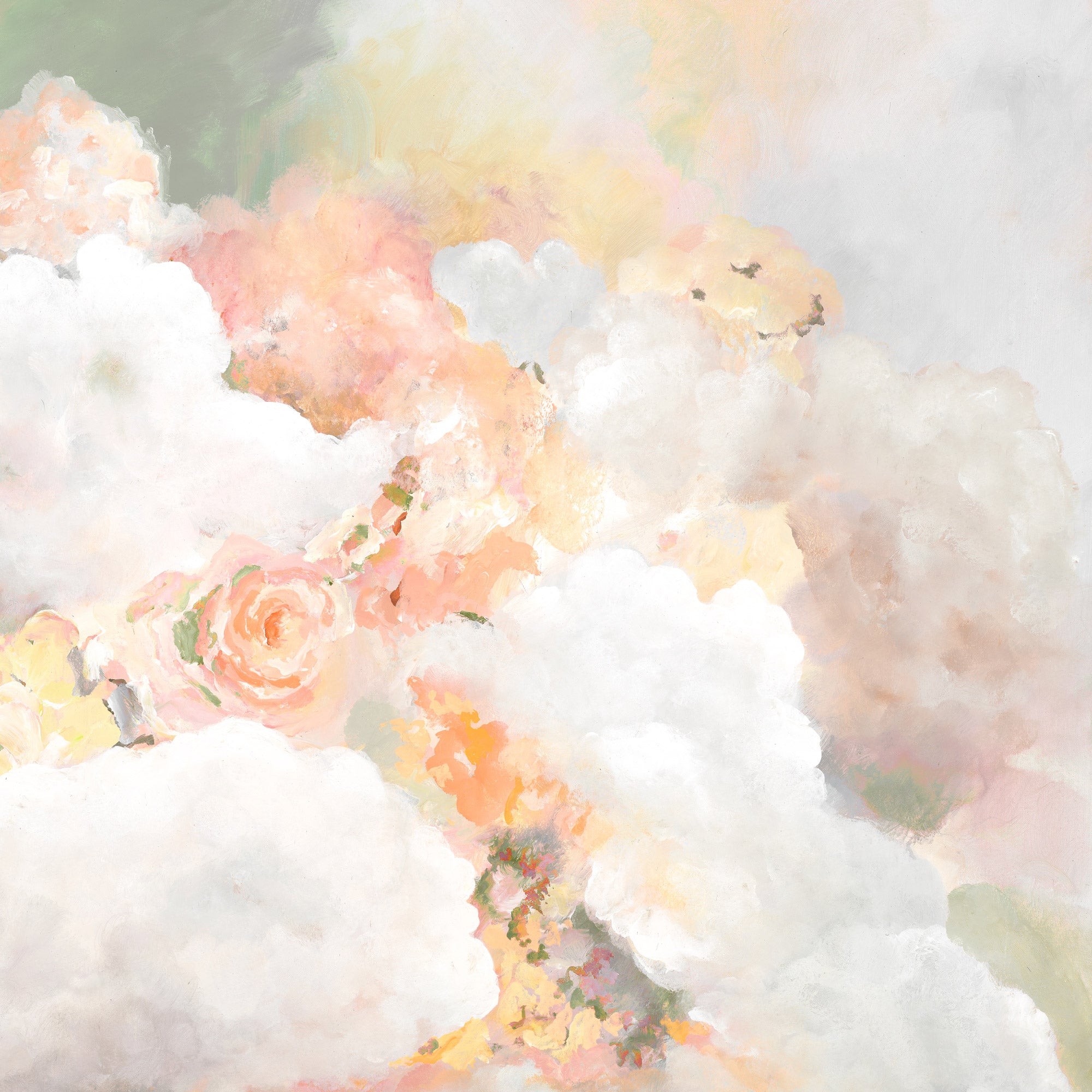Cloudbound (sage), Limited Edition Canvas Art Print