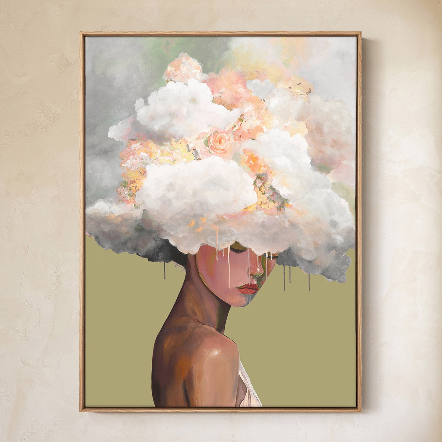 Cloudbound (sage), Limited Edition Canvas Art Print