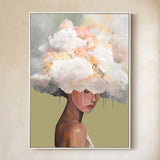 Cloudbound (sage), Limited Edition Canvas Art Print