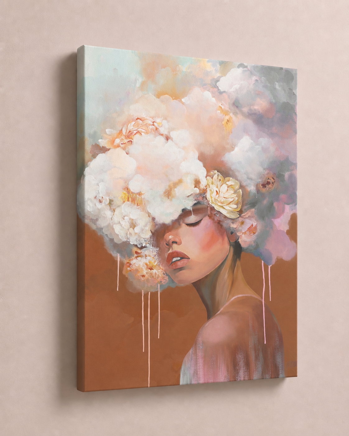 Blush Mirage (Terracotta), Limited Edition Canvas Art Print