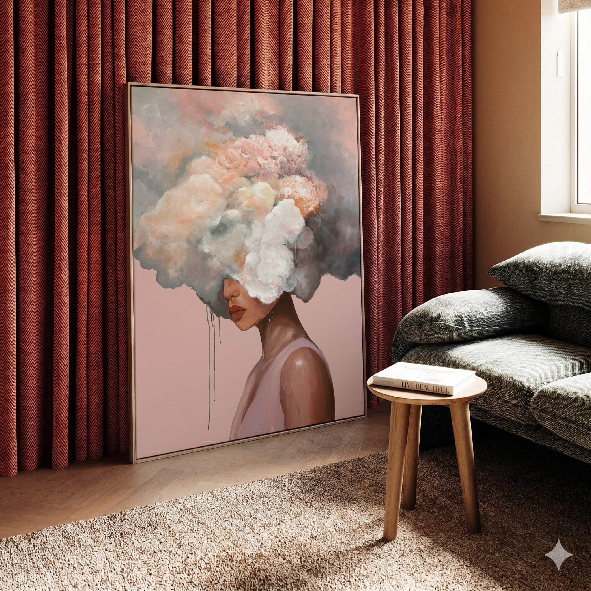 Vapor Dreams (Blush), Limited Edition Canvas Art Print