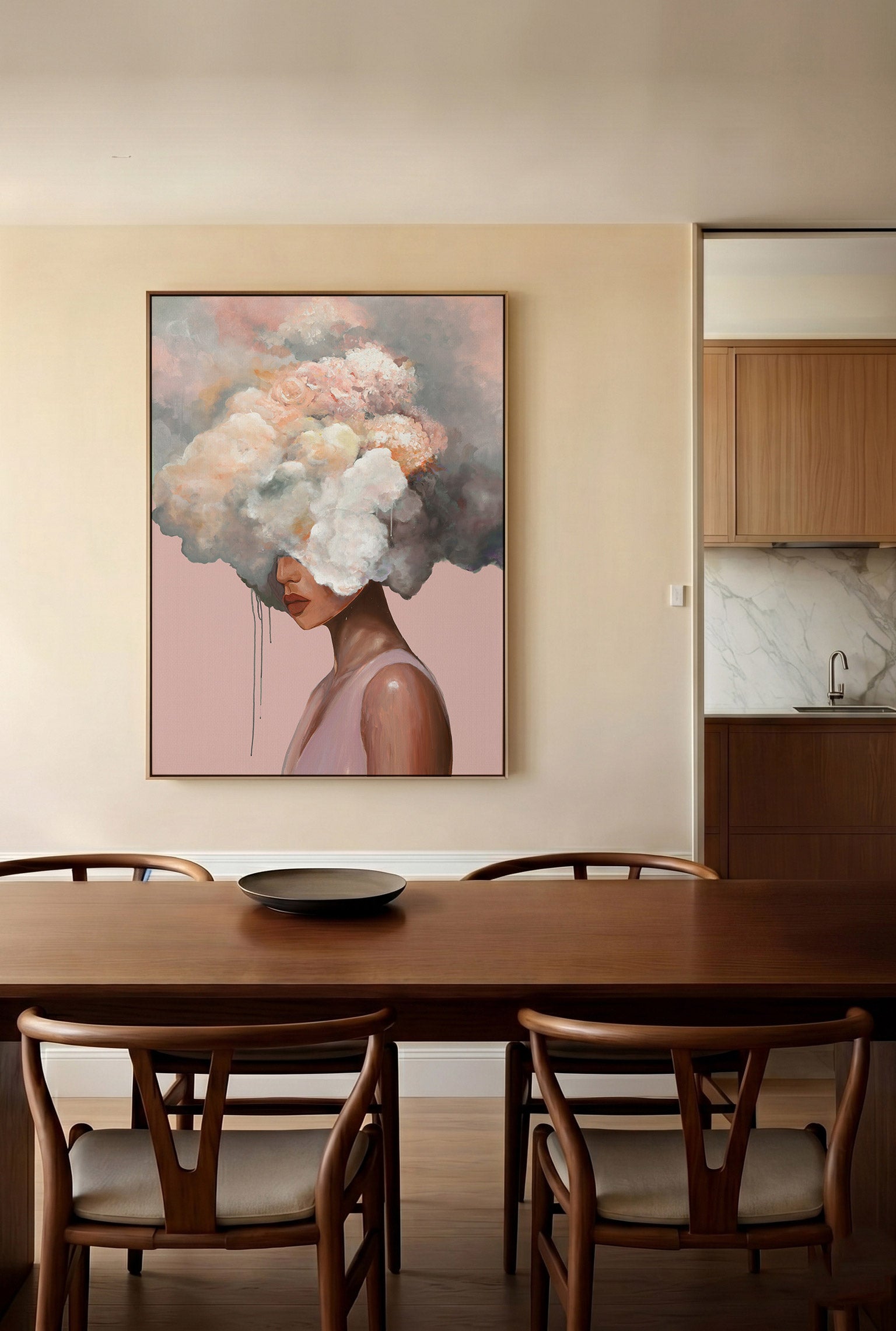 Vapor Dreams (Blush), Limited Edition Canvas Art Print