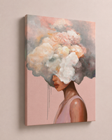 Vapor Dreams (Blush), Limited Edition Canvas Art Print