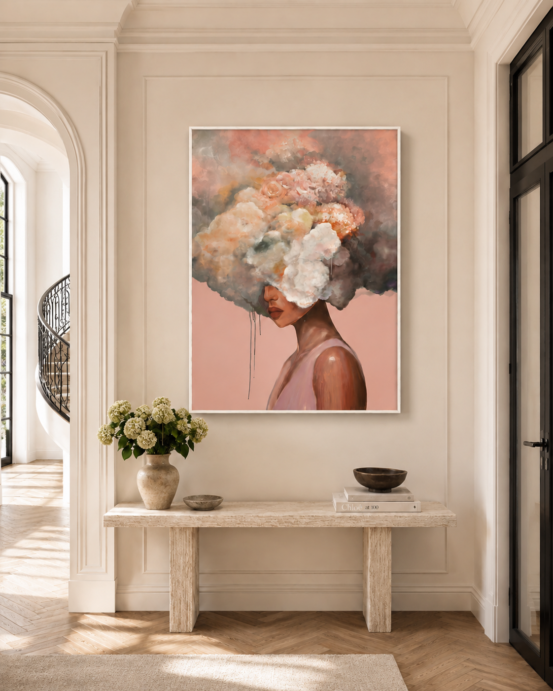 Vapor Dreams (Blush), Limited Edition Canvas Art Print