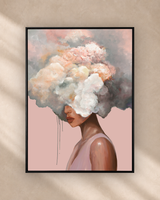 Vapor Dreams (Blush), Limited Edition Canvas Art Print